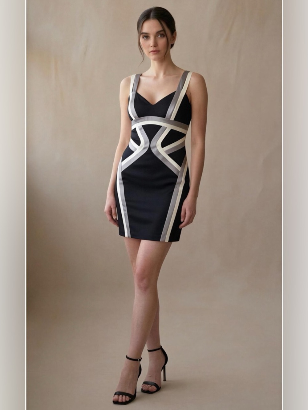 Jax Sleek Sleeveless Cocktail Dress Size 14